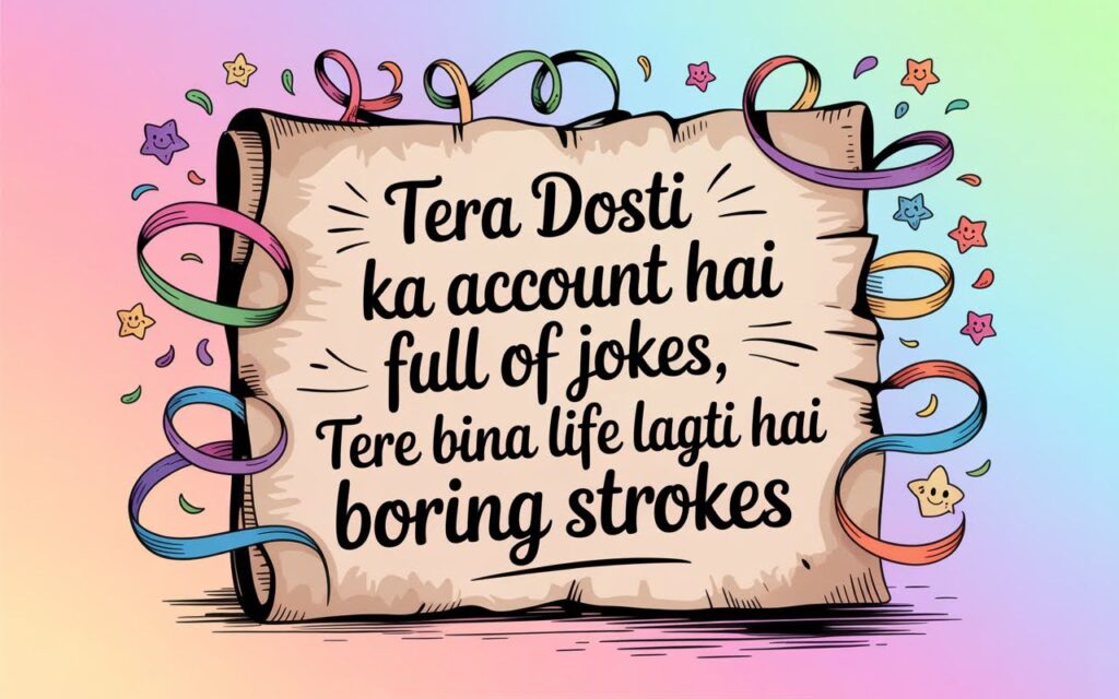 friendship shayari in english funny