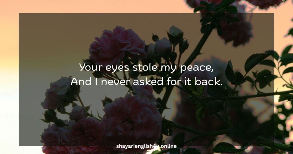 shayari on eyes in english